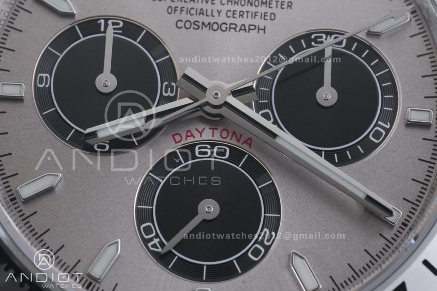 Daytona 126509 VSF 1:1 Best Edition 904L Steel Grey Dial on SS Braclet VS4131 V3 (Weighted)