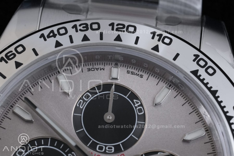 Daytona 126509 VSF 1:1 Best Edition 904L Steel Grey Dial on SS Braclet VS4131 V3 (Weighted)