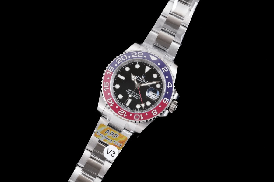 GMT-Master II 126710 BLRO Blue/Red Ceramic ARF 1:1 Best Edition Black Dial On Oyster Bracelet DD3285 CHS