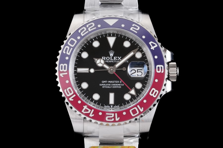 GMT-Master II 126710 BLRO Blue/Red Ceramic ARF 1:1 Best Edition Black Dial On Oyster Bracelet DD3285 CHS
