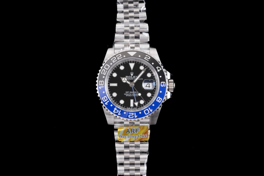 GMT-Master II 126710 BLNR Black/Blue Ceramic ARF 1:1 Batgirl Best Edition Black Dial On Jubilee Bracelet DD3285