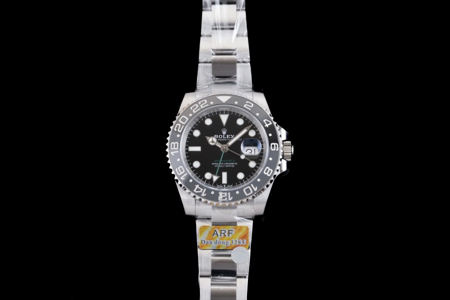 GMT-Master II 126710 GRNR Black/Gray Ceramic ARF 1:1 Bruce Wayne Best Edition Black Dial On Oyster Bracelet DD3285