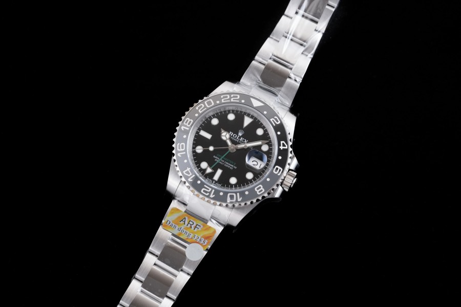 GMT-Master II 126710 GRNR Black/Gray Ceramic ARF 1:1 Bruce Wayne Best Edition Black Dial On Oyster Bracelet DD3285