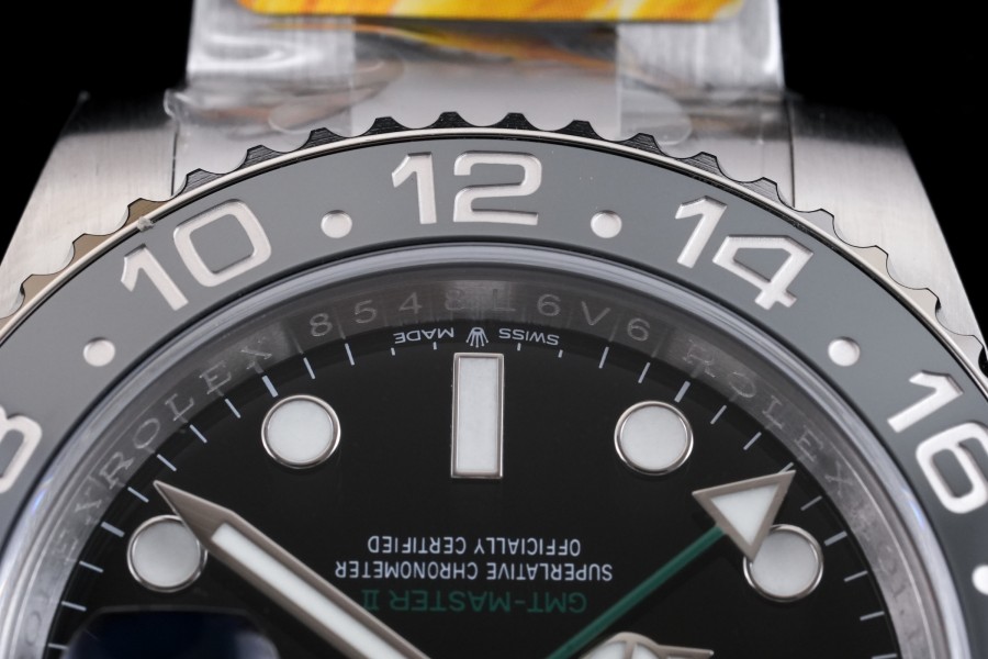 GMT-Master II 126710 GRNR Black/Gray Ceramic ARF 1:1 Bruce Wayne Best Edition Black Dial On Oyster Bracelet DD3285