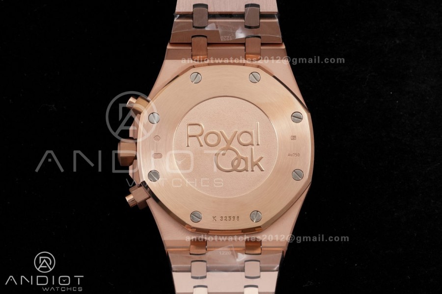 Royal Oak Chrono 26331 RG APSF 1:1 Best Edition Brown Dial RG Subdial On RG Bracelet A2385