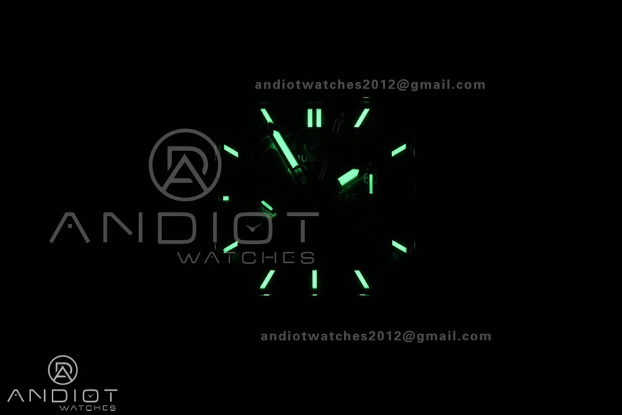 Square Bang Unico 42mm RG Blue Ceramic Bezel BBF 1:1 Best Edition Skeleton Dial on Blue Rubber Strap A1280