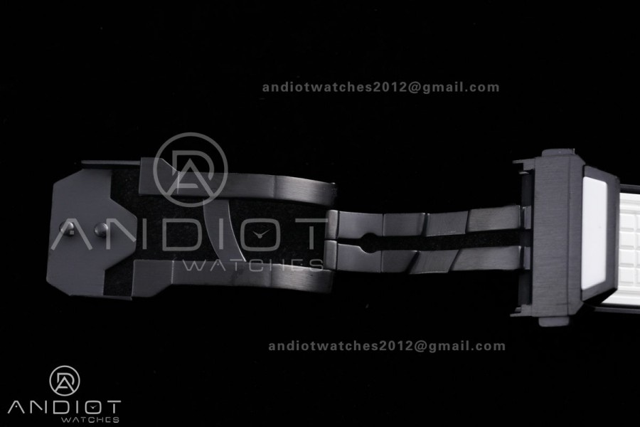 Square Bang Unico White Ceramic BBF 1:1 Best Edition on Rubber Strap A1280