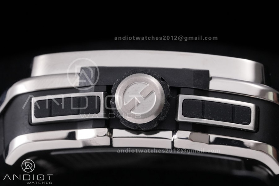 Square Bang Unico 42mm Titanium BBF 1:1 Best Edition Skeleton Dial on Black Rubber Strap A1280