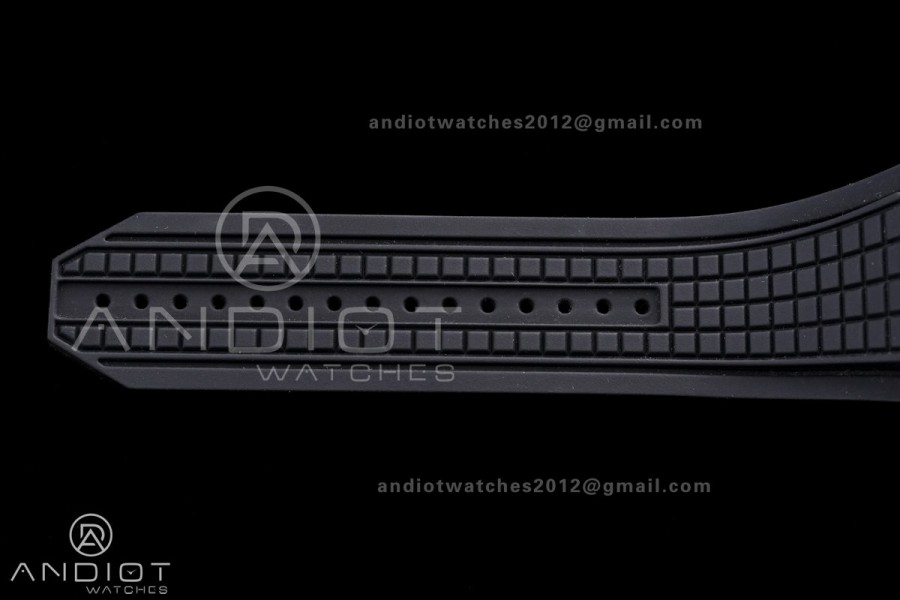 Square Bang Unico 42mm Titanium BBF 1:1 Best Edition Skeleton Dial on Black Rubber Strap A1280