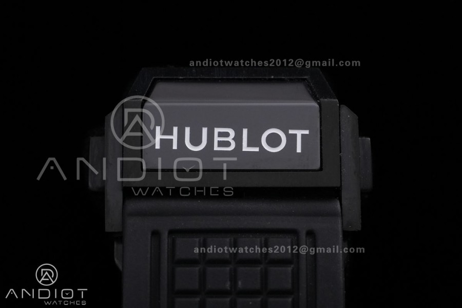 Square Bang Unico Black Ceramic BBF 1:1 Best Edition on Rubber Strap A1280