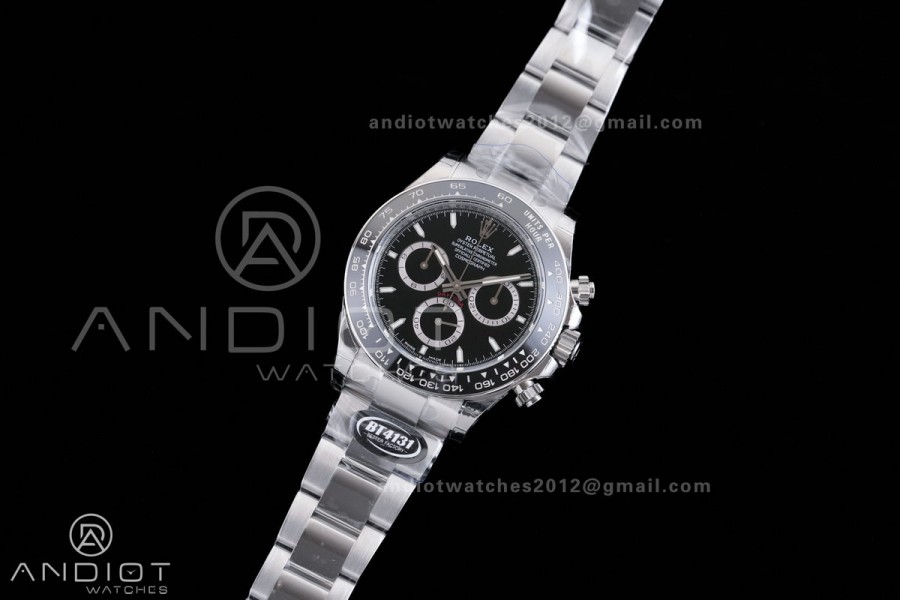 Daytona 126500 BTF 1:1 Best Edition 904L Steel Black Dial On SS Bracelet DD4131 V3