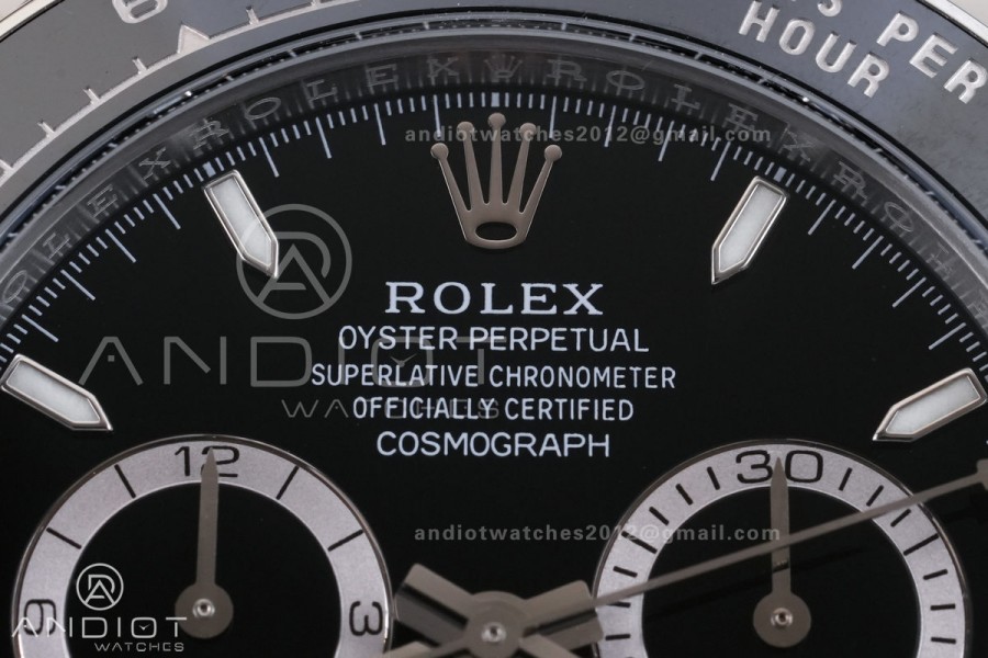 Daytona 126500 BTF 1:1 Best Edition 904L Steel Black Dial On SS Bracelet DD4131 V3