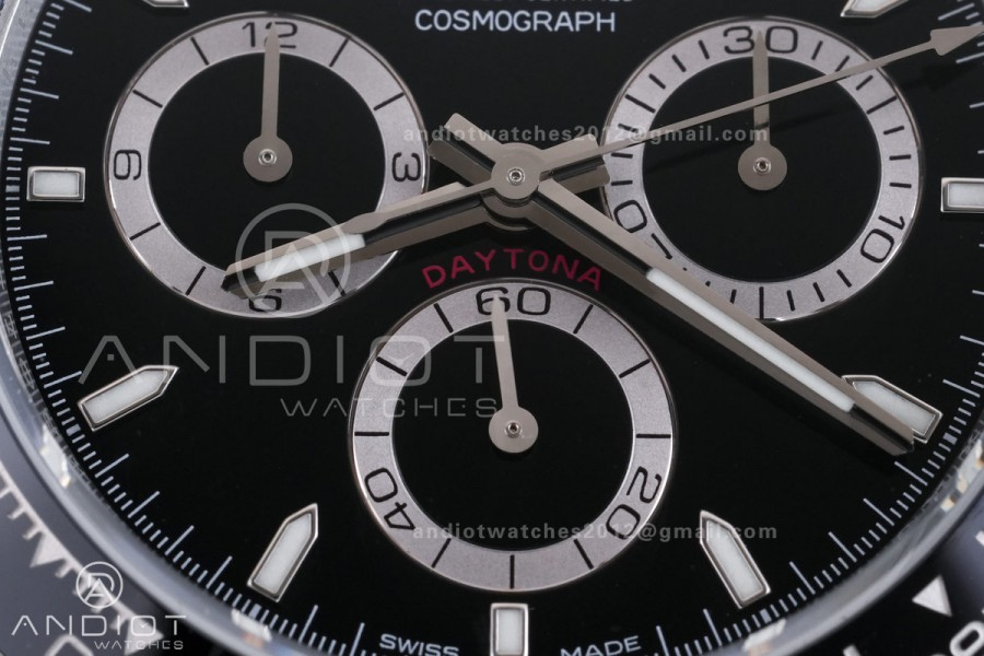 Daytona 126500 BTF 1:1 Best Edition 904L Steel Black Dial On SS Bracelet DD4131 V3