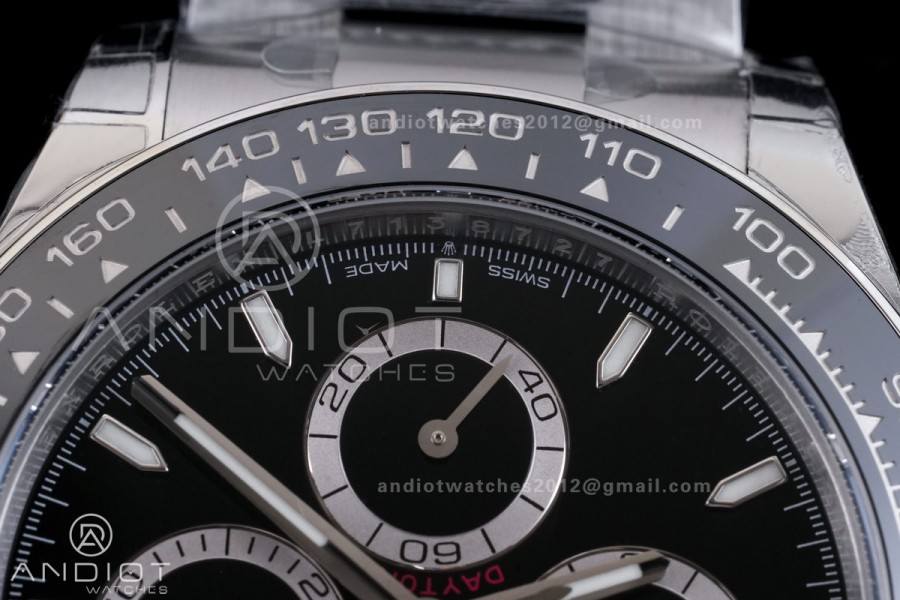 Daytona 126500 BTF 1:1 Best Edition 904L Steel Black Dial On SS Bracelet DD4131 V3