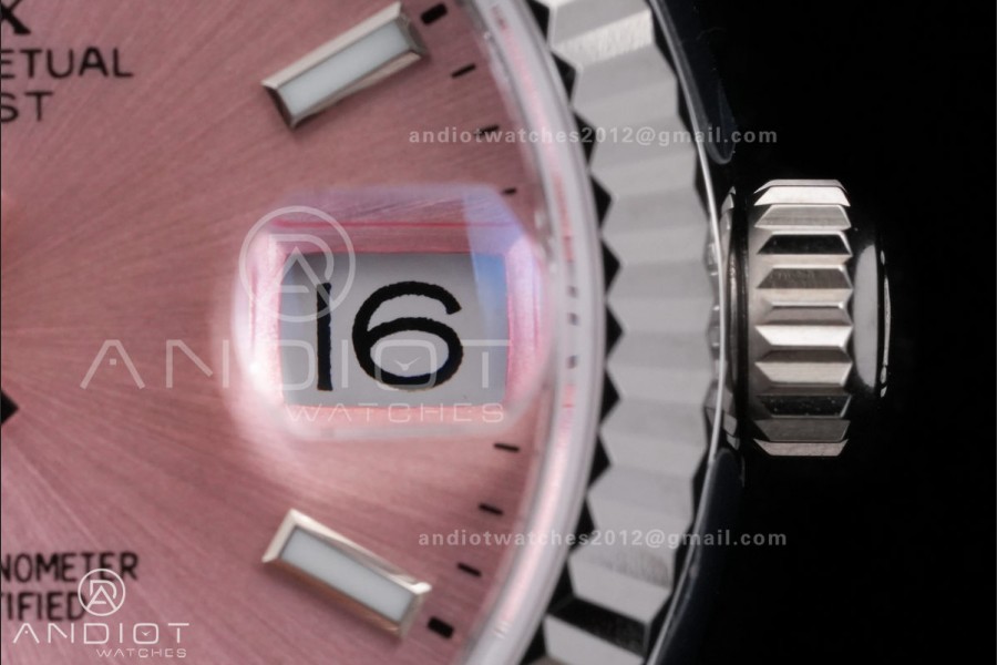 DateJust 31 Ladies 278274 GSF Pink Dial Stick Markers on Jubilee Bracelet A2236