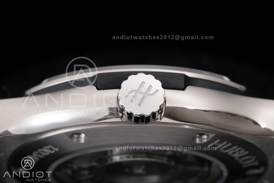 Classic Fusion 42mm Titanium JJZF 1:1 V2 Best Edition Gray Dial On Black Rubber Strap