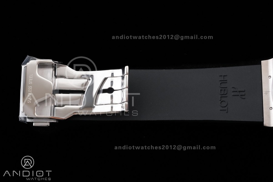 Classic Fusion 42mm Titanium JJZF 1:1 V2 Best Edition Gray Dial On Black Rubber Strap