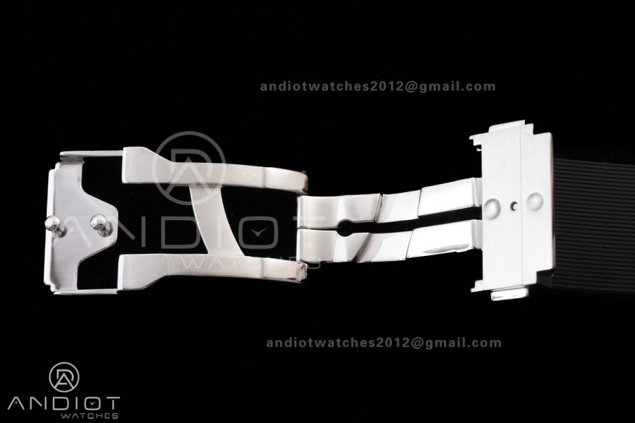 Classic Fusion 42mm Titanium JJZF 1:1 V2 Best Edition Gray Dial On Black Rubber Strap