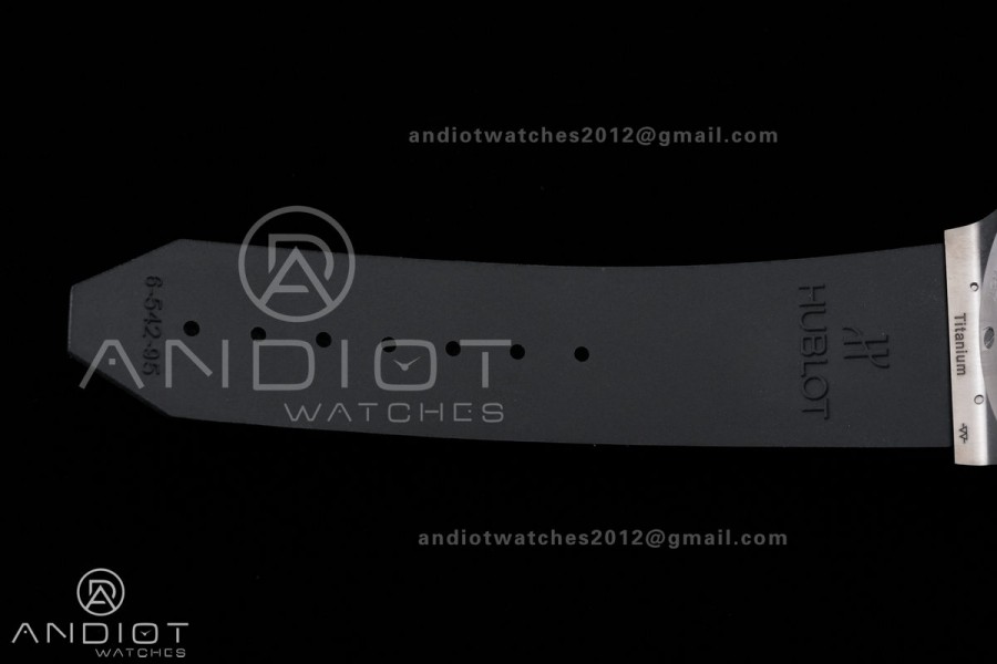 Classic Fusion 42mm Titanium JJZF 1:1 V2 Best Edition Gray Dial On Black Rubber Strap