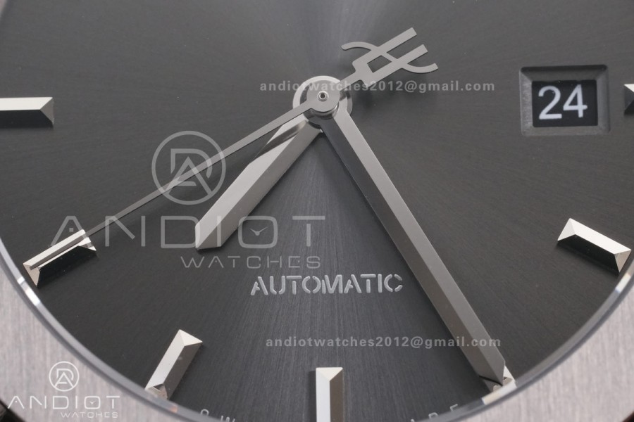 Classic Fusion 42mm Titanium JJZF 1:1 V2 Best Edition Gray Dial On Black Rubber Strap