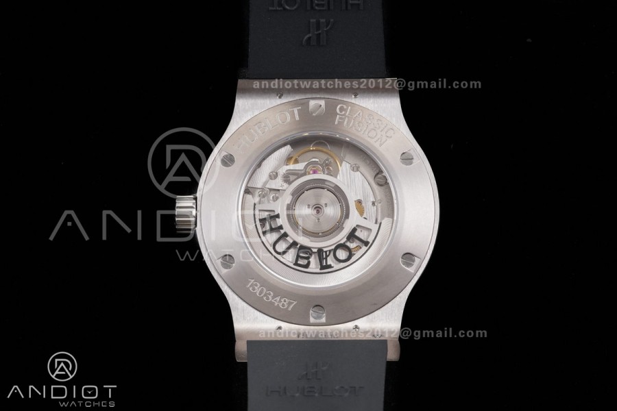 Classic Fusion 42mm Titanium JJZF 1:1 V2 Best Edition Gray Dial On Black Rubber Strap