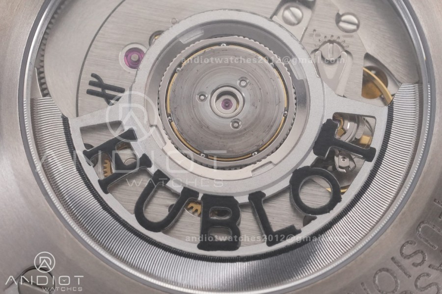 Classic Fusion 42mm Titanium JJZF 1:1 V2 Best Edition Blue Dial On Blue Gummy Strap