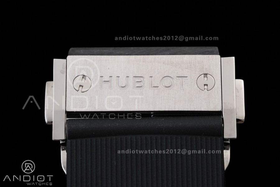 Classic Fusion 42mm Titanium JJZF 1:1 V2 Best Edition Black Dial On Black Rubber Strap