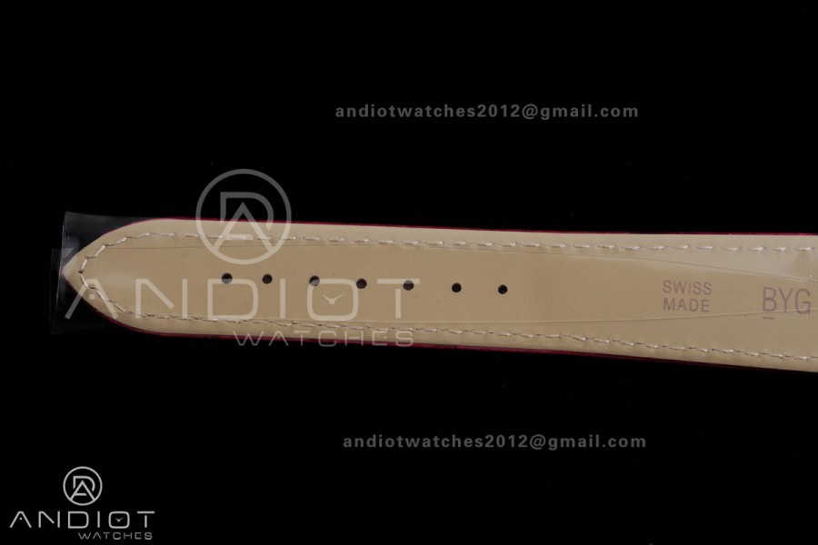 Tank Must 25.5mm AF SS Best Edition Red Dial On Red Leather Ronda Quartz