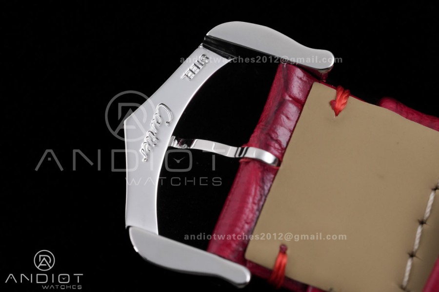 Tank Must 25.5mm AF SS Best Edition Red Dial On Red Leather Ronda Quartz