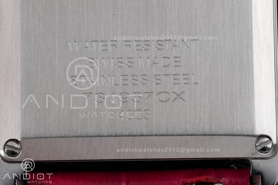 Tank Must 25.5mm AF SS Best Edition Red Dial On Red Leather Ronda Quartz