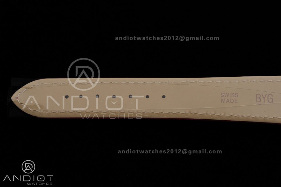 Tank Must 25.5mm YG AF 1:1 Best Edition Red Dial On Red Leather Ronda Quartz