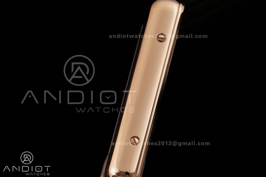 Tank Must 25.5mm RG AF 1:1 Best Edition Black Dial On Black Leather Ronda Quartz