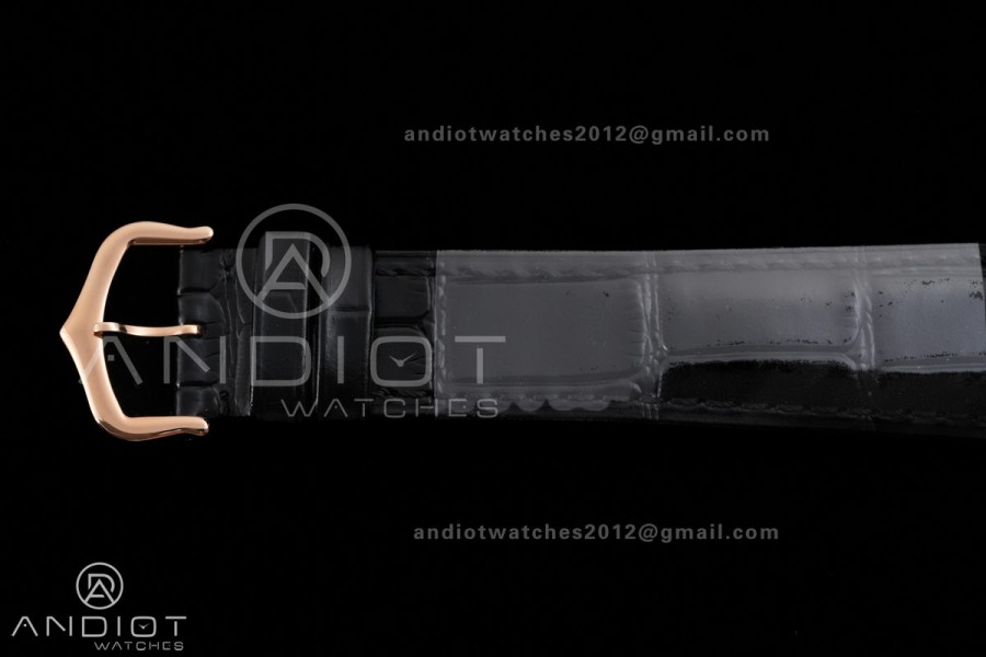 Tank Must 25.5mm RG AF 1:1 Best Edition Black Dial On Black Leather Ronda Quartz