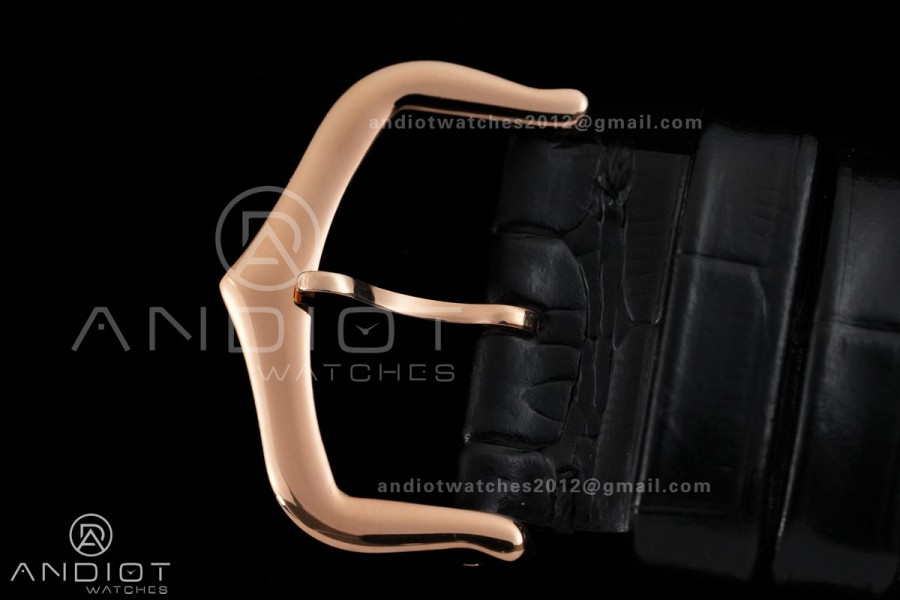 Tank Must 25.5mm RG AF 1:1 Best Edition Black Dial On Black Leather Ronda Quartz