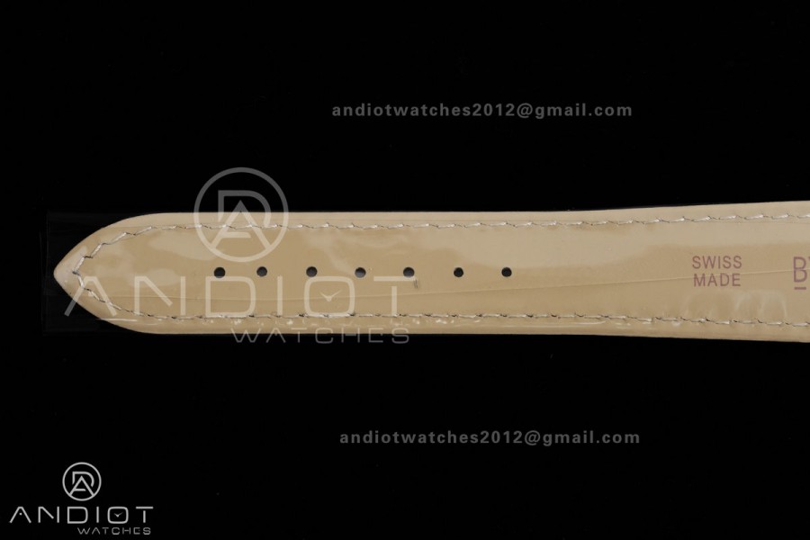 Tank Must 25.5mm YG AF 1:1 Best Edition Black Dial On Black Leather Ronda Quartz