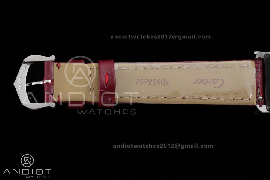 Tank Must 22mm SS AF Best Edition Red Dial On Red Leather Ronda Quartz