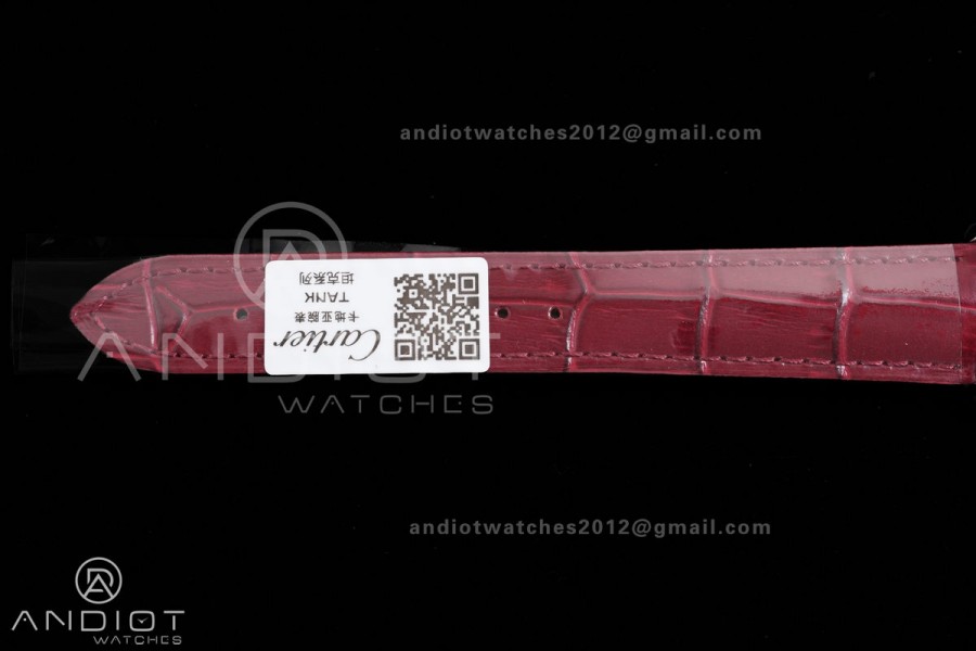 Tank Must 22mm SS AF Best Edition Red Dial On Red Leather Ronda Quartz