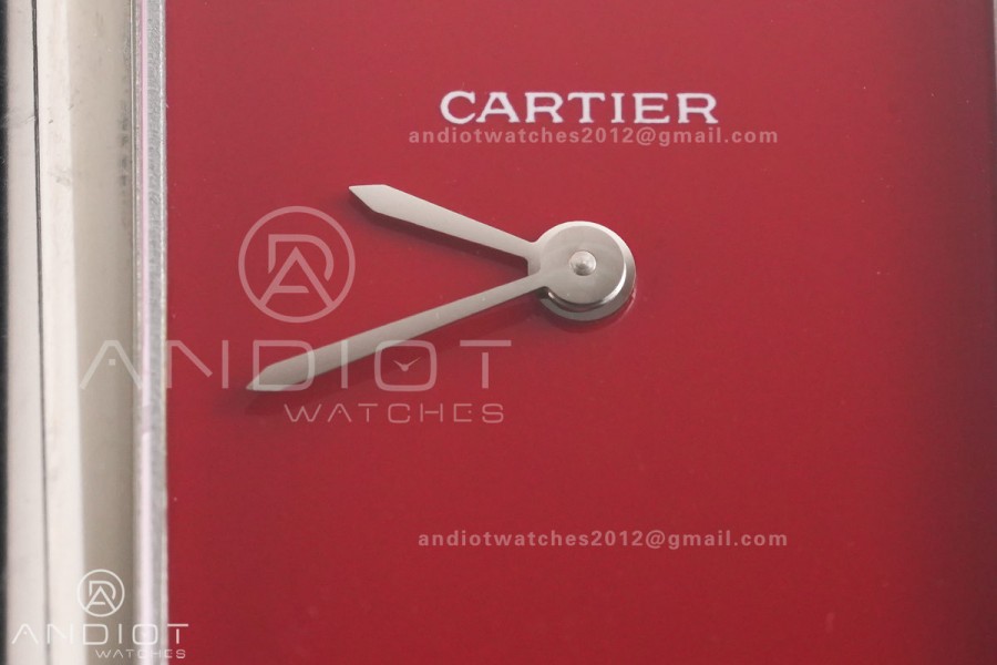 Tank Must 22mm SS AF Best Edition Red Dial On Red Leather Ronda Quartz