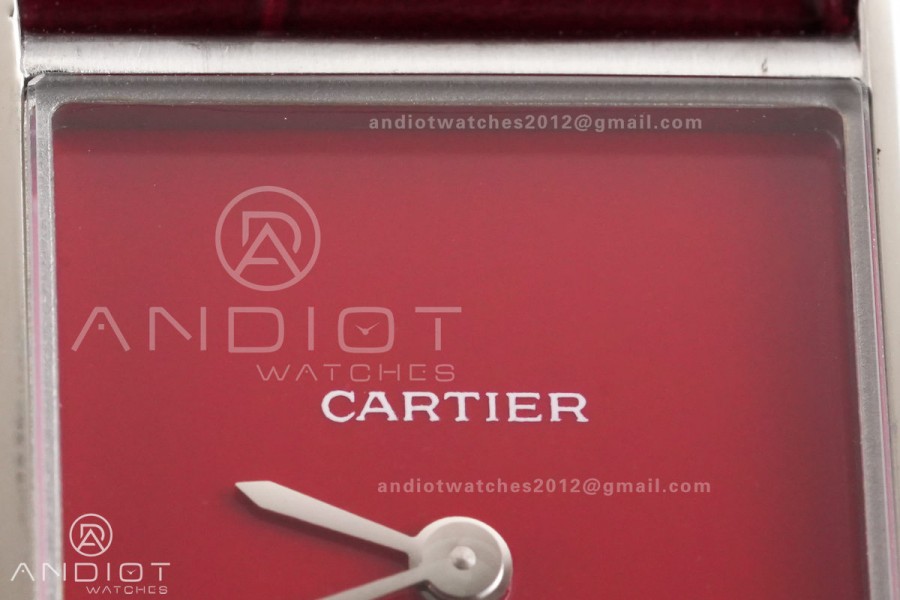 Tank Must 22mm SS AF Best Edition Red Dial On Red Leather Ronda Quartz