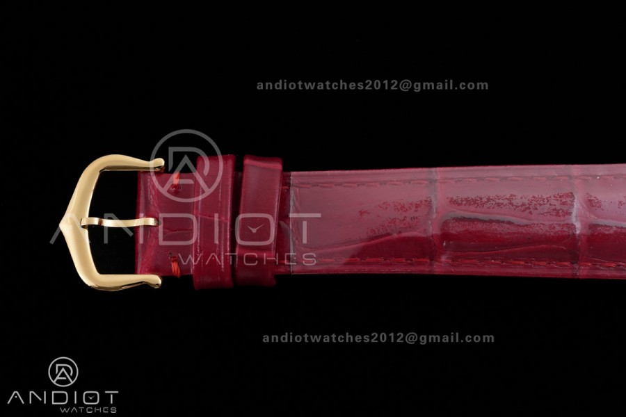 Tank Must 22mm YG AF Best Edition Red Dial On Red Leather Ronda Quartz