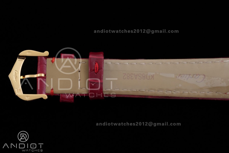 Tank Must 22mm YG AF Best Edition Red Dial On Red Leather Ronda Quartz