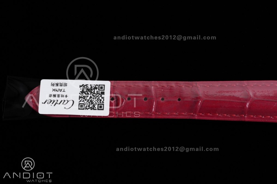 Tank Must 22mm YG AF Best Edition Red Dial On Red Leather Ronda Quartz