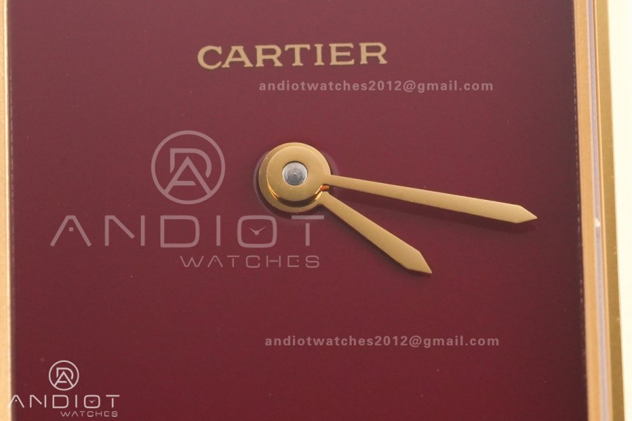 Tank Must 22mm YG AF Best Edition Red Dial On Red Leather Ronda Quartz