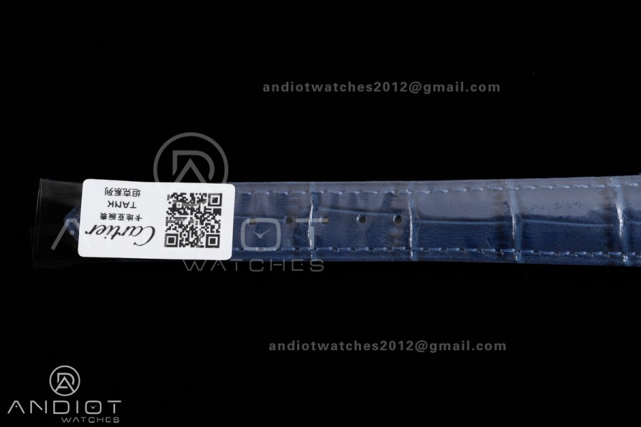 Tank Must 22mm SS AF Best Edition Blue Dial On Blue Leather Ronda Quartz