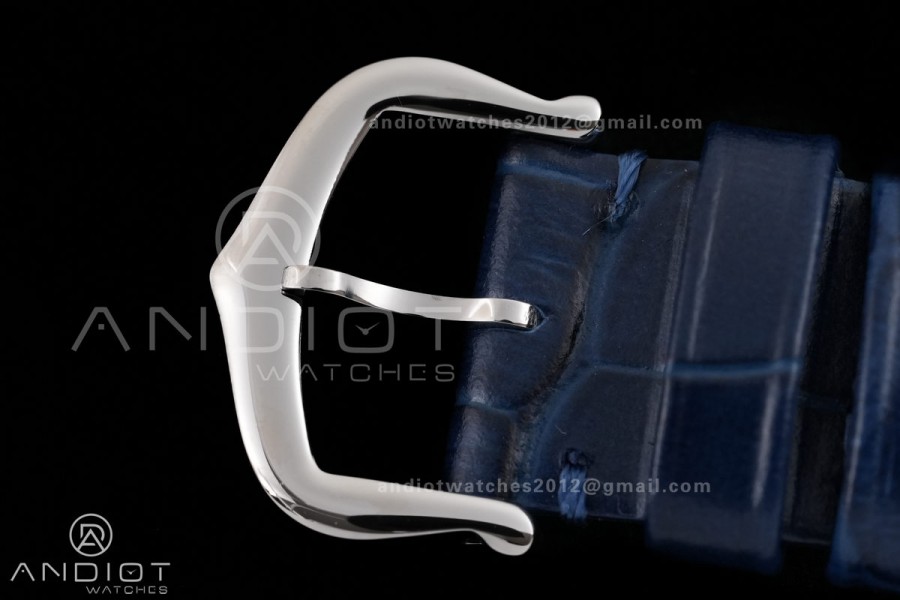 Tank Must 22mm SS AF Best Edition Blue Dial On Blue Leather Ronda Quartz