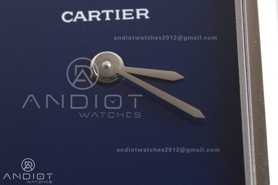 Tank Must 22mm SS AF Best Edition Blue Dial On Blue Leather Ronda Quartz