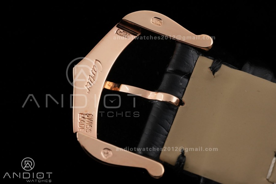 Tank Must 22mm RG AF Best Edition Black Dial On Black Leather Ronda Quartz