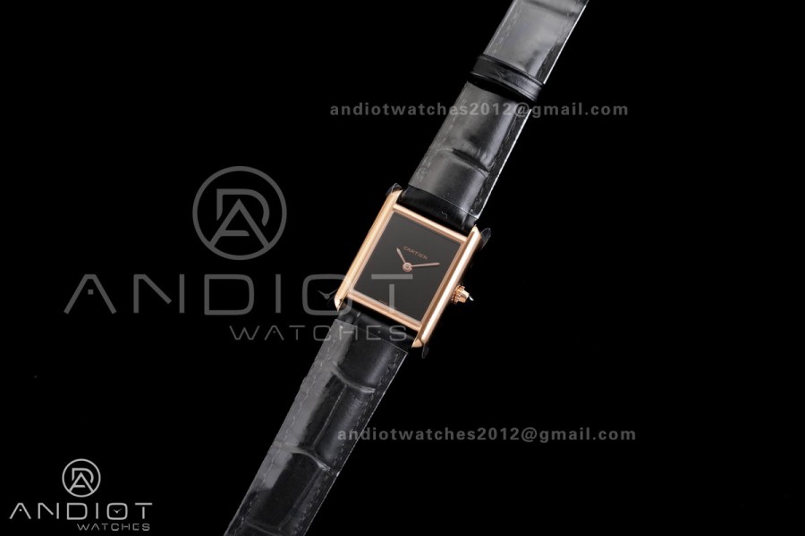 Tank Must 22mm RG AF Best Edition Black Dial On Black Leather Ronda Quartz