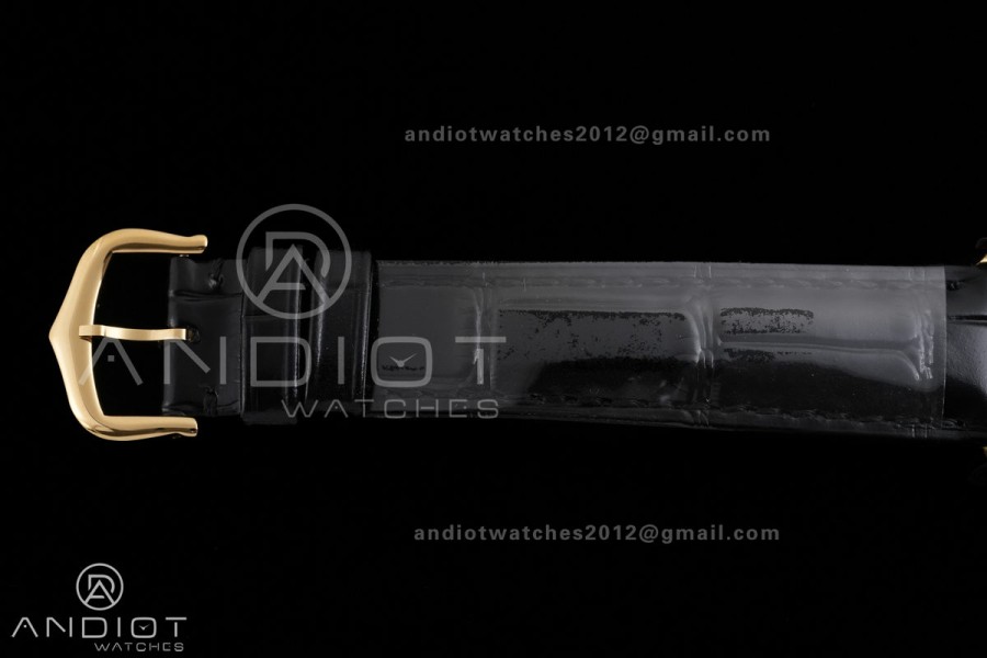 Tank Must 22mm YG AF Best Edition Black Dial On Black Leather Ronda Quartz