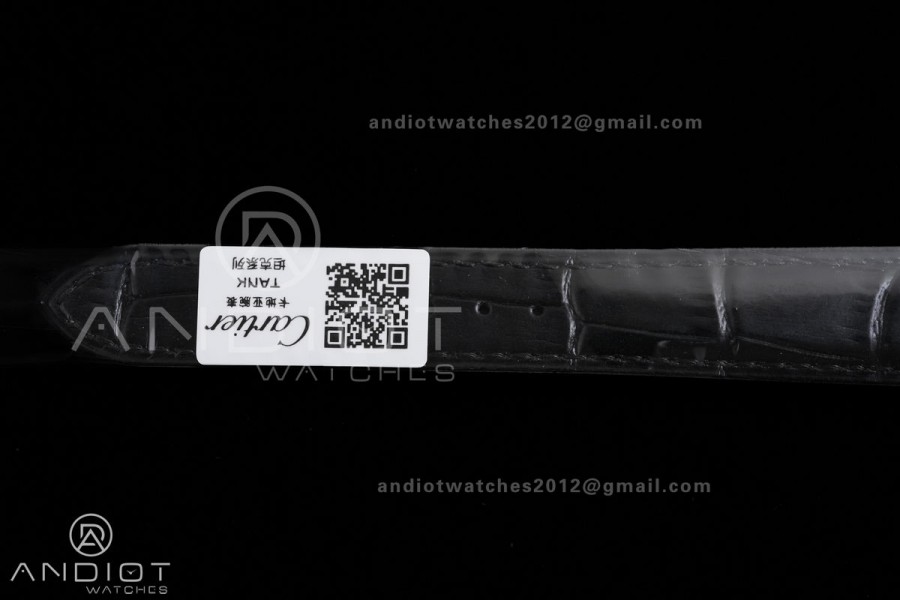 Tank Must 22mm YG AF Best Edition Black Dial On Black Leather Ronda Quartz